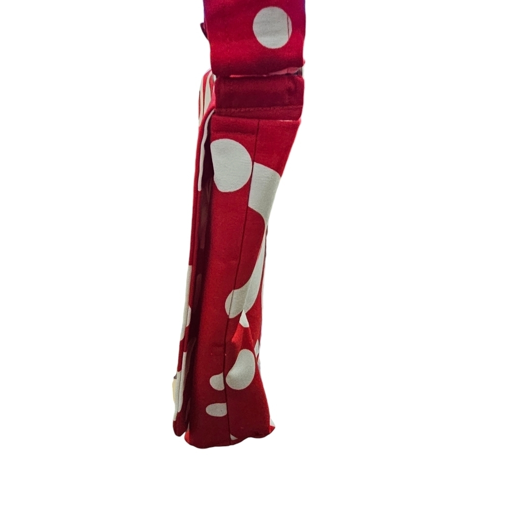 Tara Hubbard Floral Fabric Upholstery Messenger Bag Red and White Patterned - Picture 3 of 8